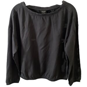Prana Lavender Bay Top Relaxed Coal Washed Black Women’s Extra Small XS NWT